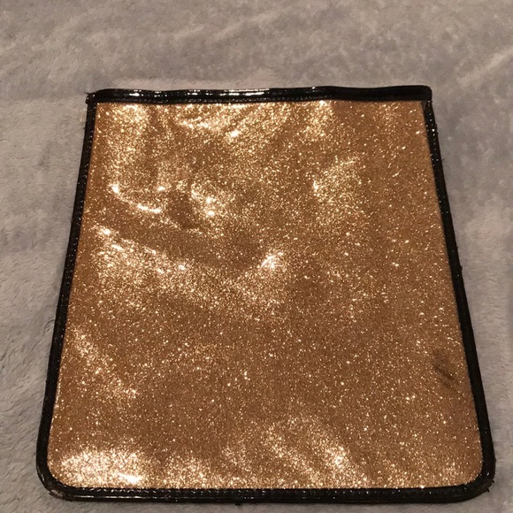 Betsey Johnson gold glitter tablet e-reader sleeve - Picture 2 of 3